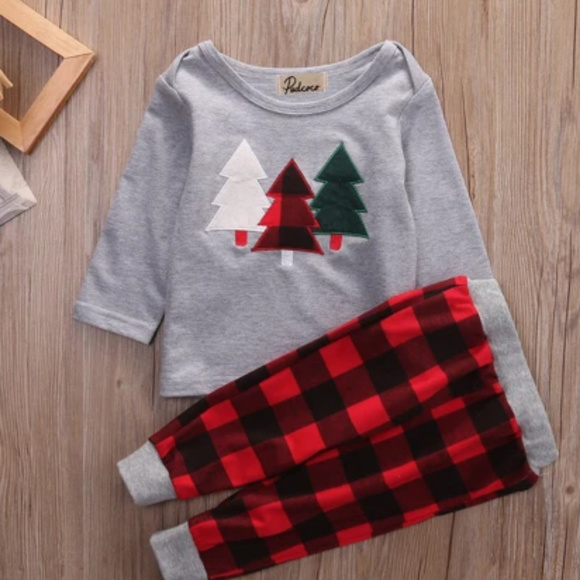 Little Boys Christmas Tree Warm Up Set - Picture 2 of 4